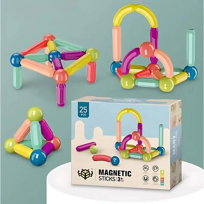 25 PCS Magnetic Building Blocks STEM Toy